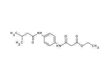ethyl 3-({4-[(3-methylbutanoyl)amino]phenyl}amino)-3-oxopropanoate