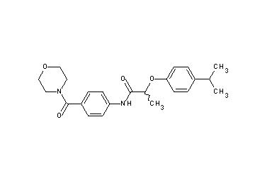 2-(4-isopropylphenoxy)-N-[4-(4-morpholinylcarbonyl)phenyl]propanamide