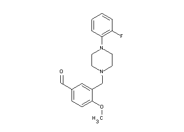 3-{[4-(2-fluorophenyl)-1-piperazinyl]methyl}-4-methoxybenzaldehyde