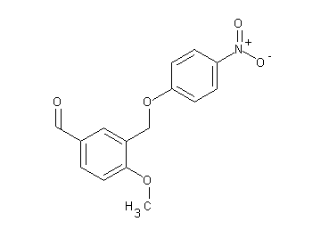 4-methoxy-3-[(4-nitrophenoxy)methyl]benzaldehyde