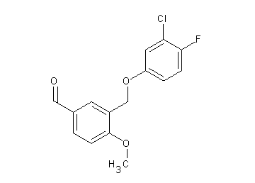 3-[(3-chloro-4-fluorophenoxy)methyl]-4-methoxybenzaldehyde