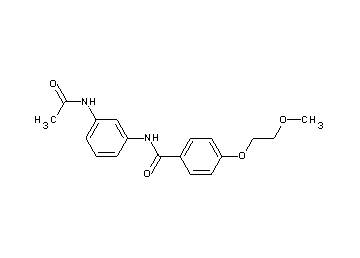 N-[3-(acetylamino)phenyl]-4-(2-methoxyethoxy)benzamide