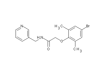 2-(4-bromo-2,6-dimethylphenoxy)-N-(3-pyridinylmethyl)acetamide
