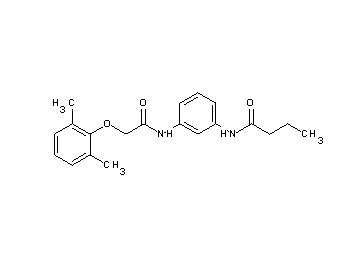 N-(3-{[2-(2,6-dimethylphenoxy)acetyl]amino}phenyl)butanamide