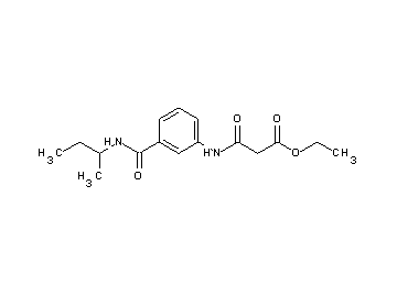 ethyl 3-({3-[(sec-butylamino)carbonyl]phenyl}amino)-3-oxopropanoate