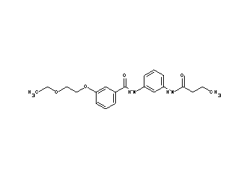 N-[3-(butyrylamino)phenyl]-3-(2-ethoxyethoxy)benzamide