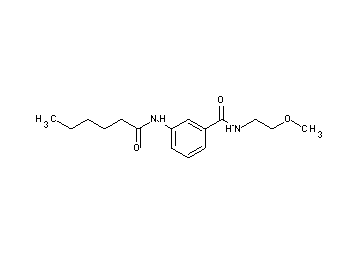 3-(hexanoylamino)-N-(2-methoxyethyl)benzamide
