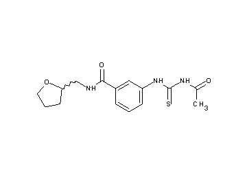 3-{[(acetylamino)carbonothioyl]amino}-N-(tetrahydro-2-furanylmethyl)benzamide