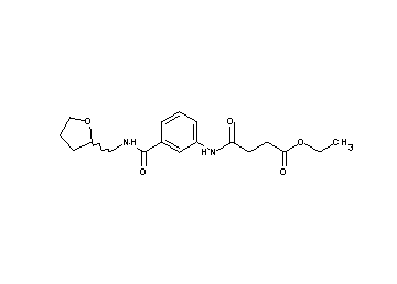 ethyl 4-oxo-4-[(3-{[(tetrahydro-2-furanylmethyl)amino]carbonyl}phenyl)amino]butanoate - Click Image to Close