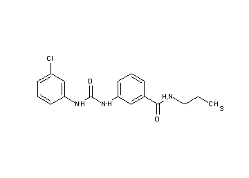 3-({[(3-chlorophenyl)amino]carbonyl}amino)-N-propylbenzamide
