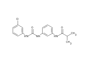 N-[3-({[(3-chlorophenyl)amino]carbonyl}amino)phenyl]-2-methylpropanamide