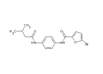 5-bromo-N-{4-[(3-methylbutanoyl)amino]phenyl}-2-furamide - Click Image to Close