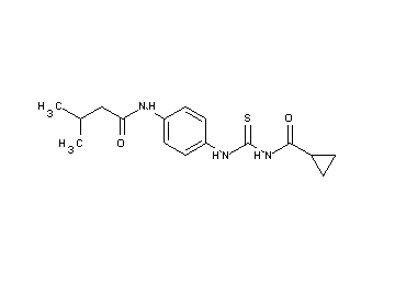 N-[({4-[(3-methylbutanoyl)amino]phenyl}amino)carbonothioyl]cyclopropanecarboxamide
