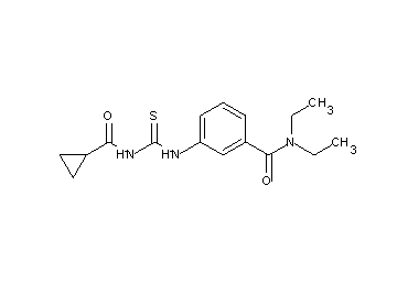 3-({[(cyclopropylcarbonyl)amino]carbonothioyl}amino)-N,N-diethylbenzamide