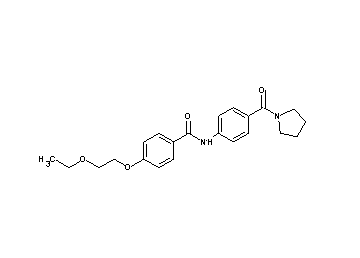 4-(2-ethoxyethoxy)-N-[4-(1-pyrrolidinylcarbonyl)phenyl]benzamide
