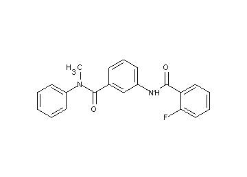 2-fluoro-N-(3-{[methyl(phenyl)amino]carbonyl}phenyl)benzamide