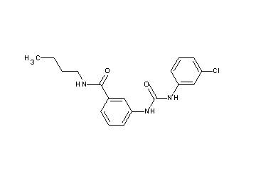 N-butyl-3-({[(3-chlorophenyl)amino]carbonyl}amino)benzamide