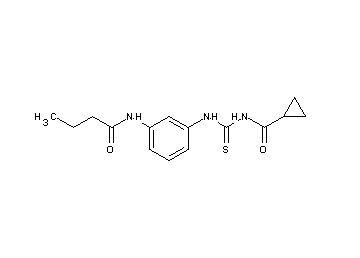 N-({[3-(butyrylamino)phenyl]amino}carbonothioyl)cyclopropanecarboxamide