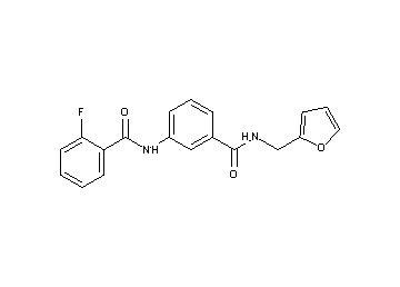 2-fluoro-N-(3-{[(2-furylmethyl)amino]carbonyl}phenyl)benzamide