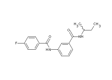 N-(sec-butyl)-3-[(4-fluorobenzoyl)amino]benzamide