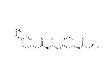 N-{3-[({[(4-methoxyphenyl)acetyl]amino}carbonothioyl)amino]phenyl}propanamide