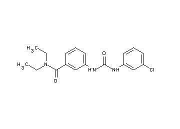 3-({[(3-chlorophenyl)amino]carbonyl}amino)-N,N-diethylbenzamide