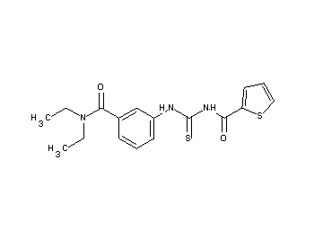 N-[({3-[(diethylamino)carbonyl]phenyl}amino)carbonothioyl]-2-thiophenecarboxamide
