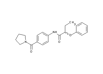 2-phenoxy-N-[4-(1-pyrrolidinylcarbonyl)phenyl]butanamide