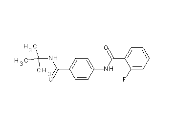 N-{4-[(tert-butylamino)carbonyl]phenyl}-2-fluorobenzamide