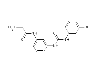 N-[3-({[(3-chlorophenyl)amino]carbonyl}amino)phenyl]propanamide