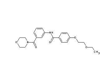 4-(2-ethoxyethoxy)-N-[3-(4-morpholinylcarbonyl)phenyl]benzamide