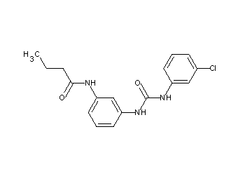 N-[3-({[(3-chlorophenyl)amino]carbonyl}amino)phenyl]butanamide