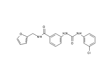 3-({[(3-chlorophenyl)amino]carbonyl}amino)-N-(2-furylmethyl)benzamide