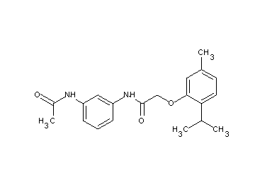 N-[3-(acetylamino)phenyl]-2-(2-isopropyl-5-methylphenoxy)acetamide - Click Image to Close