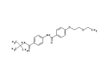 N-{4-[(tert-butylamino)carbonyl]phenyl}-4-(2-ethoxyethoxy)benzamide