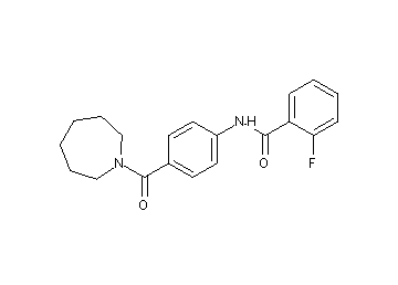 N-[4-(1-azepanylcarbonyl)phenyl]-2-fluorobenzamide