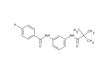 N-{3-[(2,2-dimethylpropanoyl)amino]phenyl}-4-fluorobenzamide