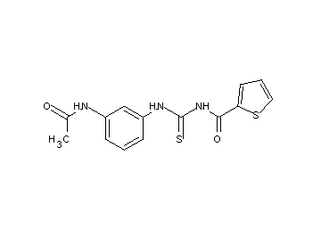 N-({[3-(acetylamino)phenyl]amino}carbonothioyl)-2-thiophenecarboxamide