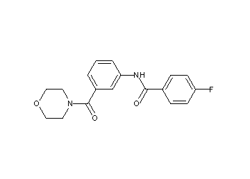 4-fluoro-N-[3-(4-morpholinylcarbonyl)phenyl]benzamide