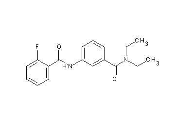 N-{3-[(diethylamino)carbonyl]phenyl}-2-fluorobenzamide
