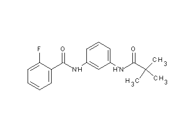 N-{3-[(2,2-dimethylpropanoyl)amino]phenyl}-2-fluorobenzamide - Click Image to Close