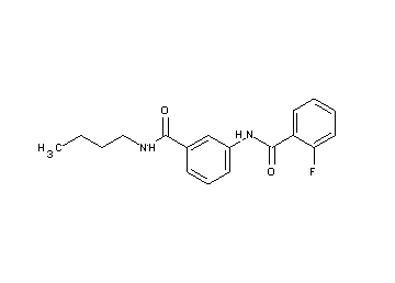N-{3-[(butylamino)carbonyl]phenyl}-2-fluorobenzamide