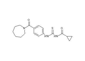 N-({[4-(1-azepanylcarbonyl)phenyl]amino}carbonothioyl)cyclopropanecarboxamide