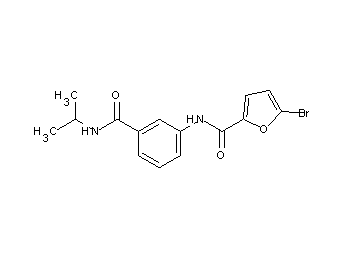 5-bromo-N-{3-[(isopropylamino)carbonyl]phenyl}-2-furamide - Click Image to Close