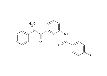 3-[(4-fluorobenzoyl)amino]-N-methyl-N-phenylbenzamide