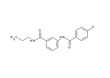 3-[(4-fluorobenzoyl)amino]-N-propylbenzamide