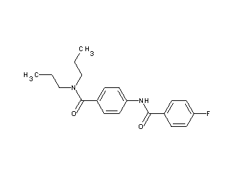 N-{4-[(dipropylamino)carbonyl]phenyl}-4-fluorobenzamide