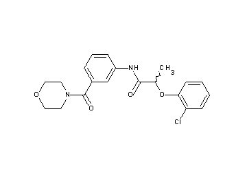 2-(2-chlorophenoxy)-N-[3-(4-morpholinylcarbonyl)phenyl]propanamide