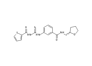 N-{[(3-{[(tetrahydro-2-furanylmethyl)amino]carbonyl}phenyl)amino]carbonothioyl}-2-thiophenecarboxamide