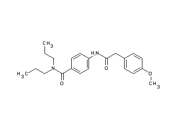 4-{[(4-methoxyphenyl)acetyl]amino}-N,N-dipropylbenzamide